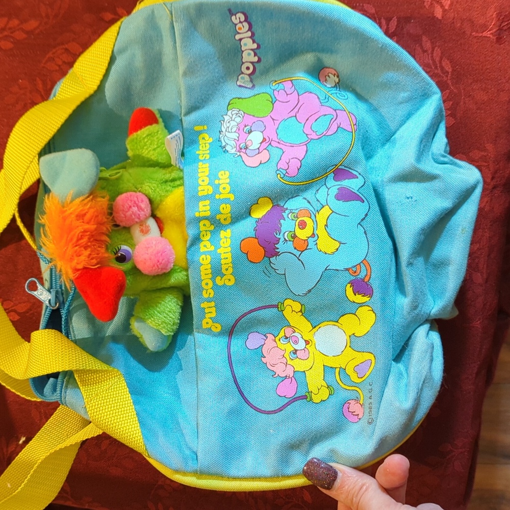 Colorful vintage 1985 Popples Sport Bag